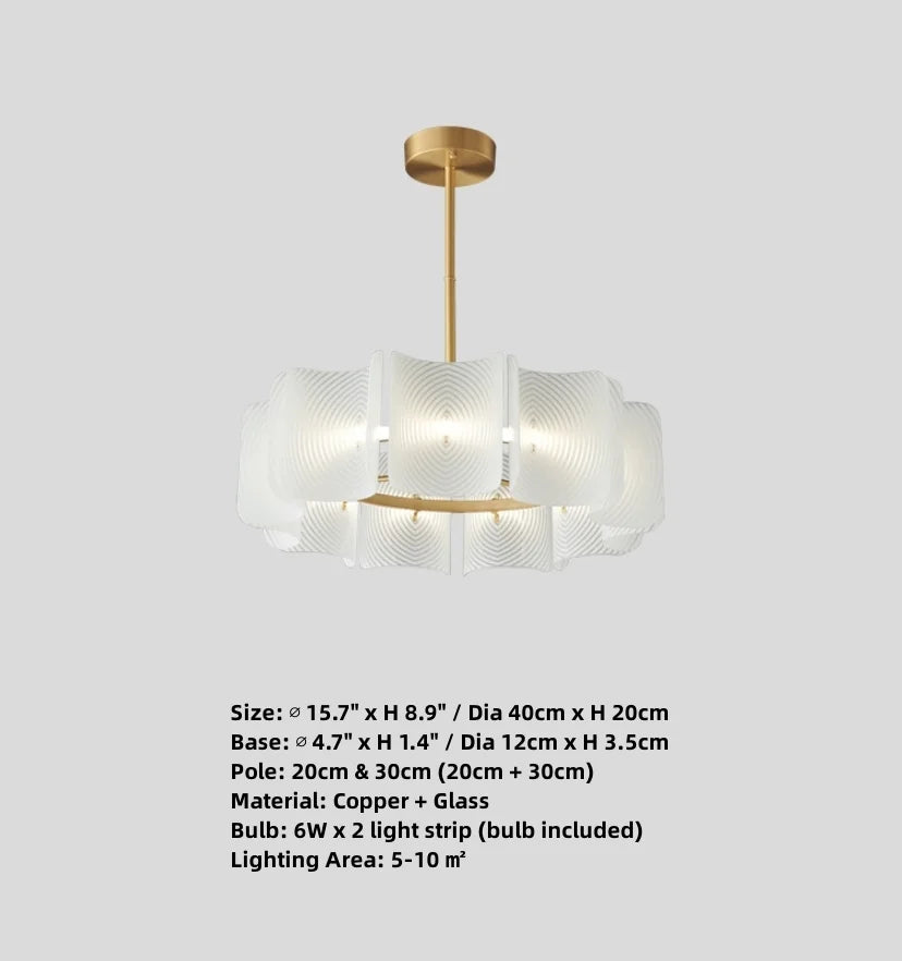 Carlos Ripple Chandelier