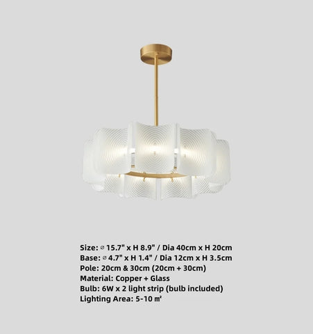 Carlos Ripple Chandelier