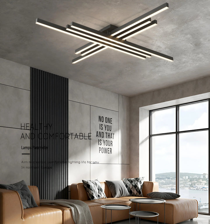 LED CROSS SHAPE CEILING LIGHT - Living Room