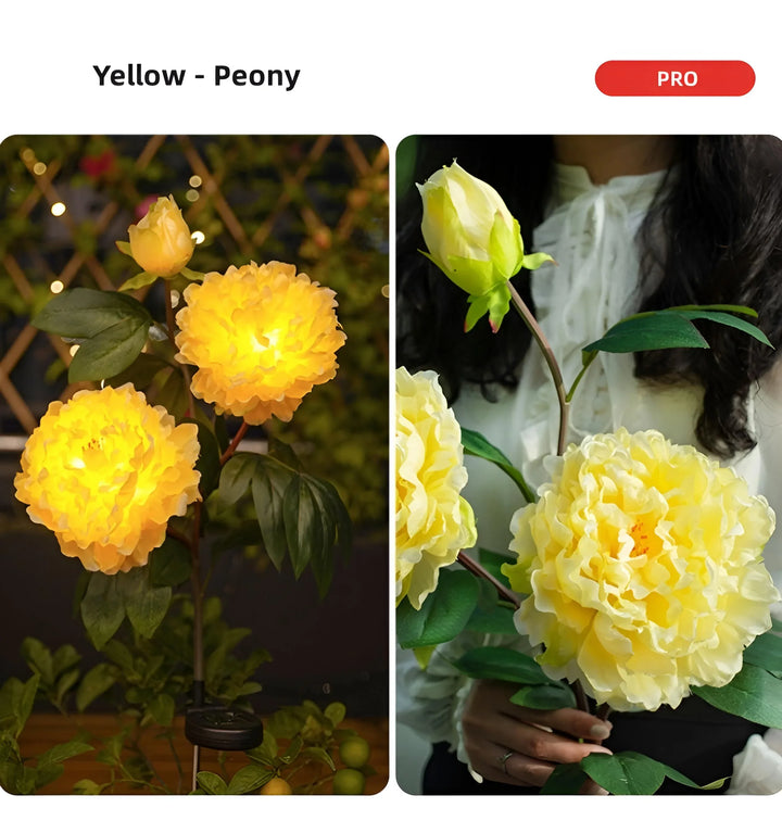 Peony Solar Garden Lights - PRO-Yellow