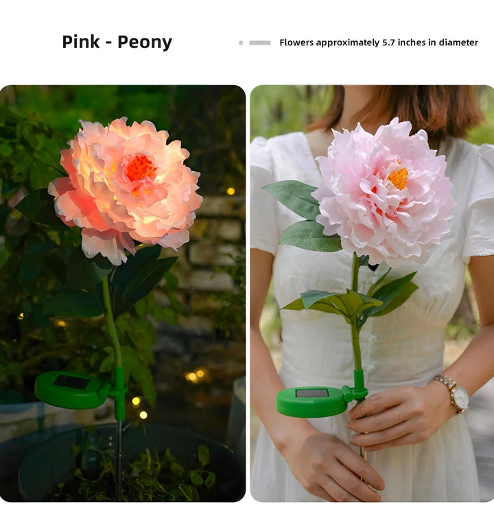 Peony Solar Garden Lights - SE-Pink