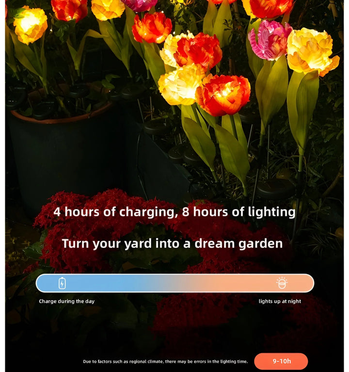 Parrot Tulip Solar Garden Lights - Charging