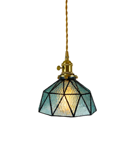 Hand-Pieced Glass Pendant Light
