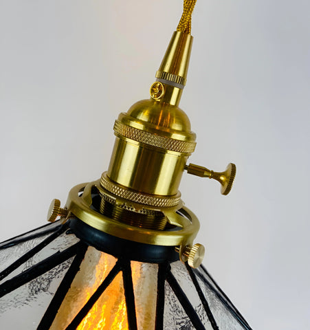 Hand-Pieced Glass Pendant Light