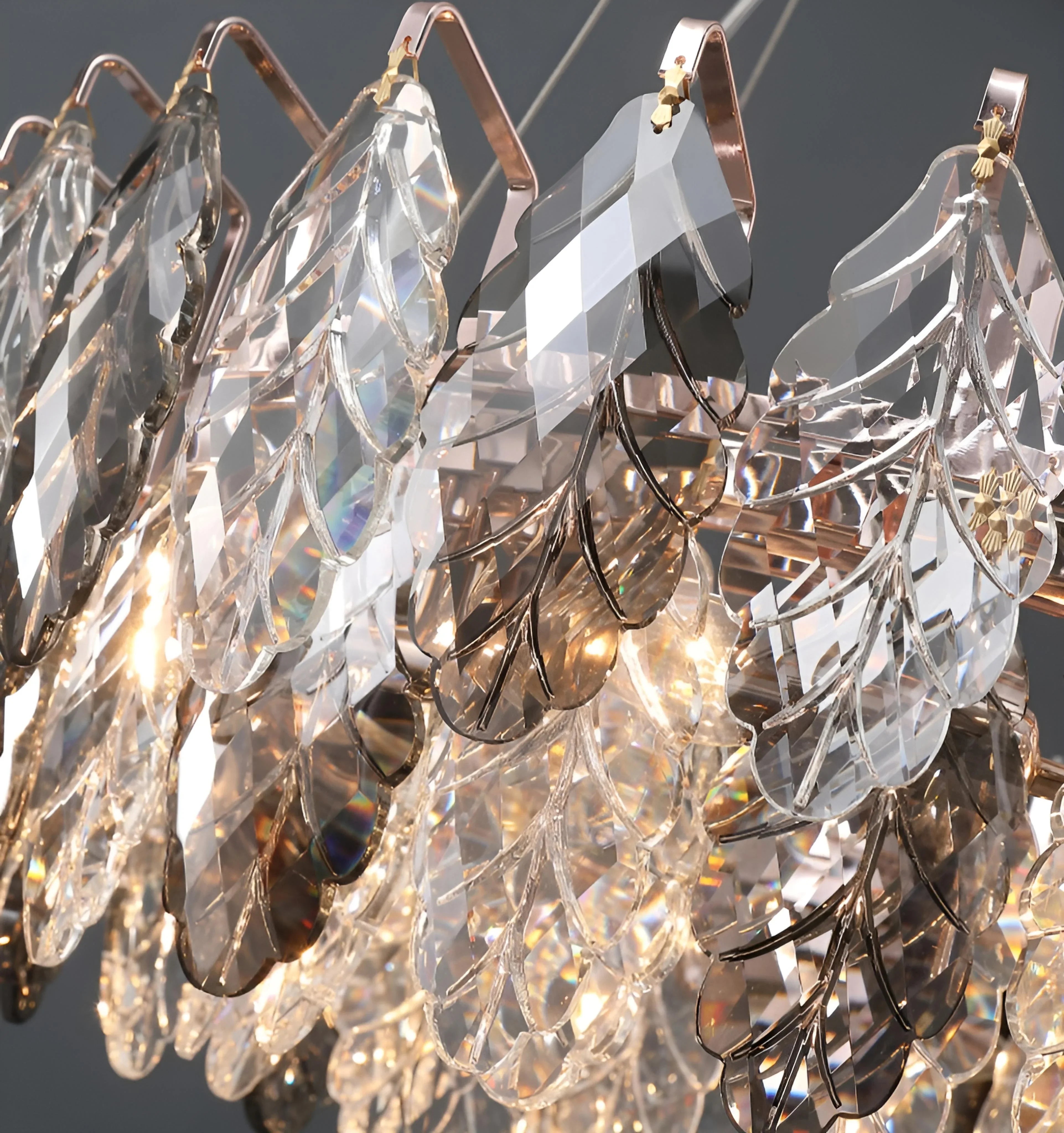 Jonas Leaf Crystal Chandelier