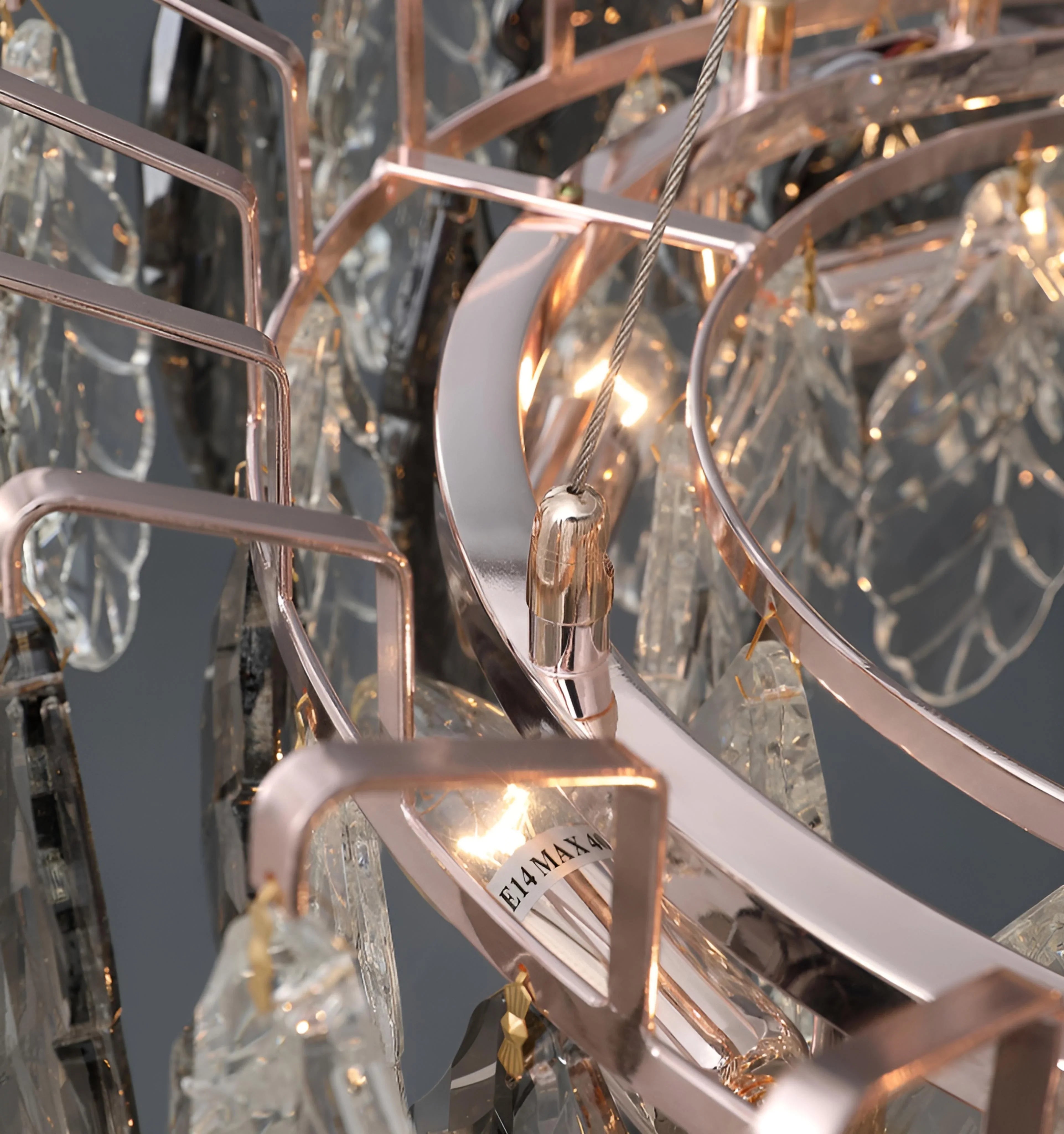 Jonas Leaf Crystal Chandelier