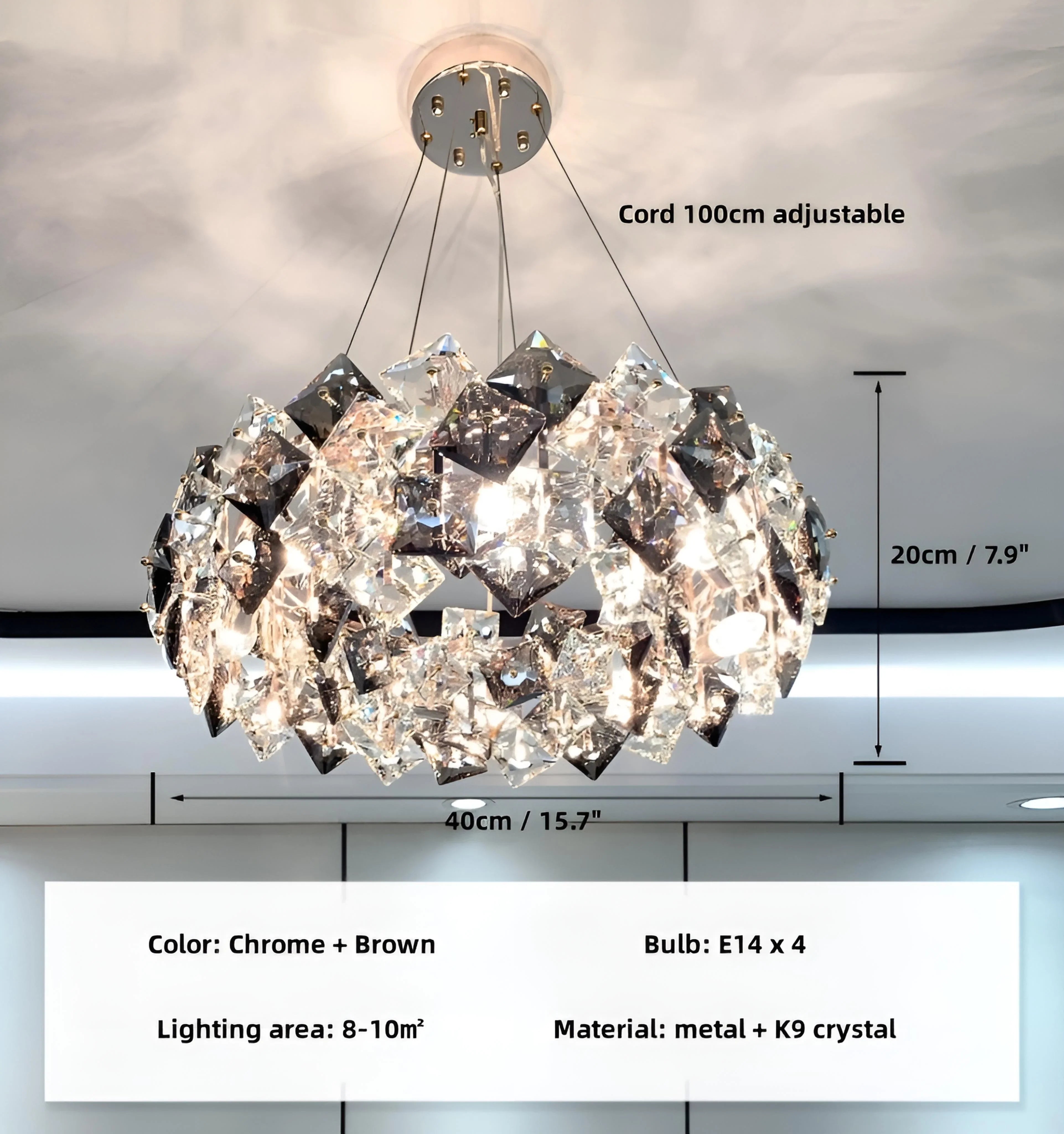 Jonas Scale Crystal Chandelier