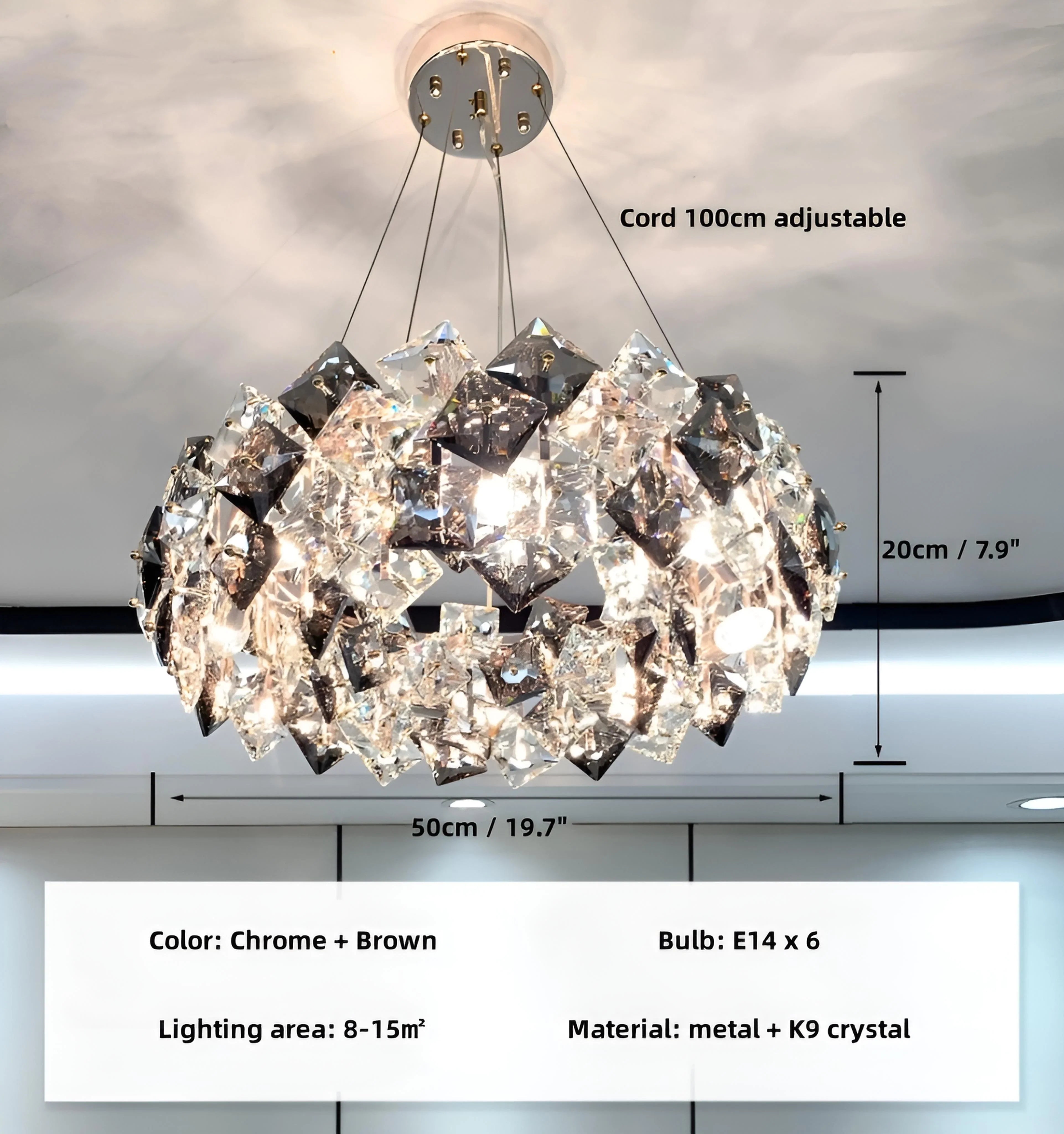 Jonas Scale Crystal Chandelier