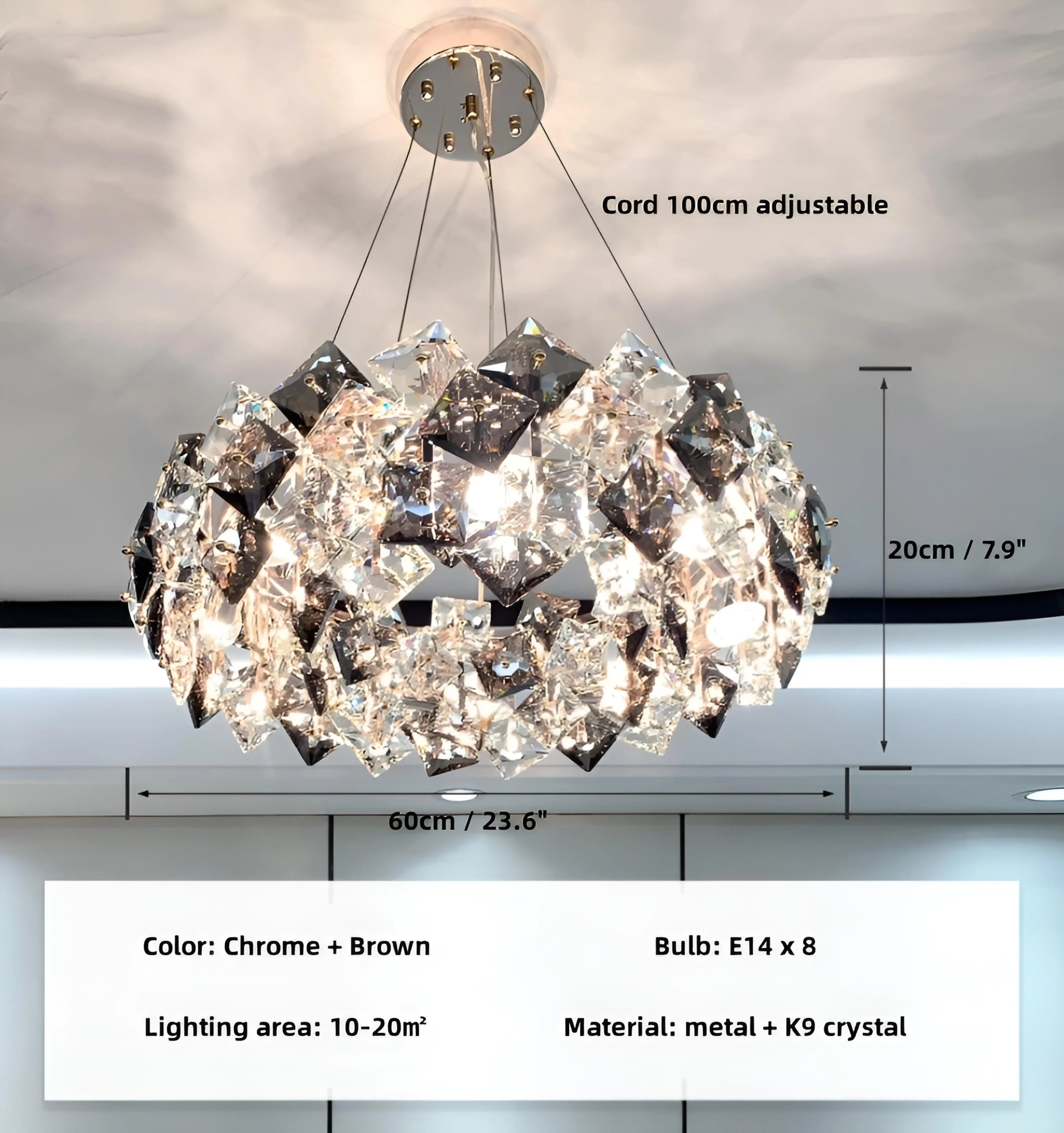 Jonas Scale Crystal Chandelier