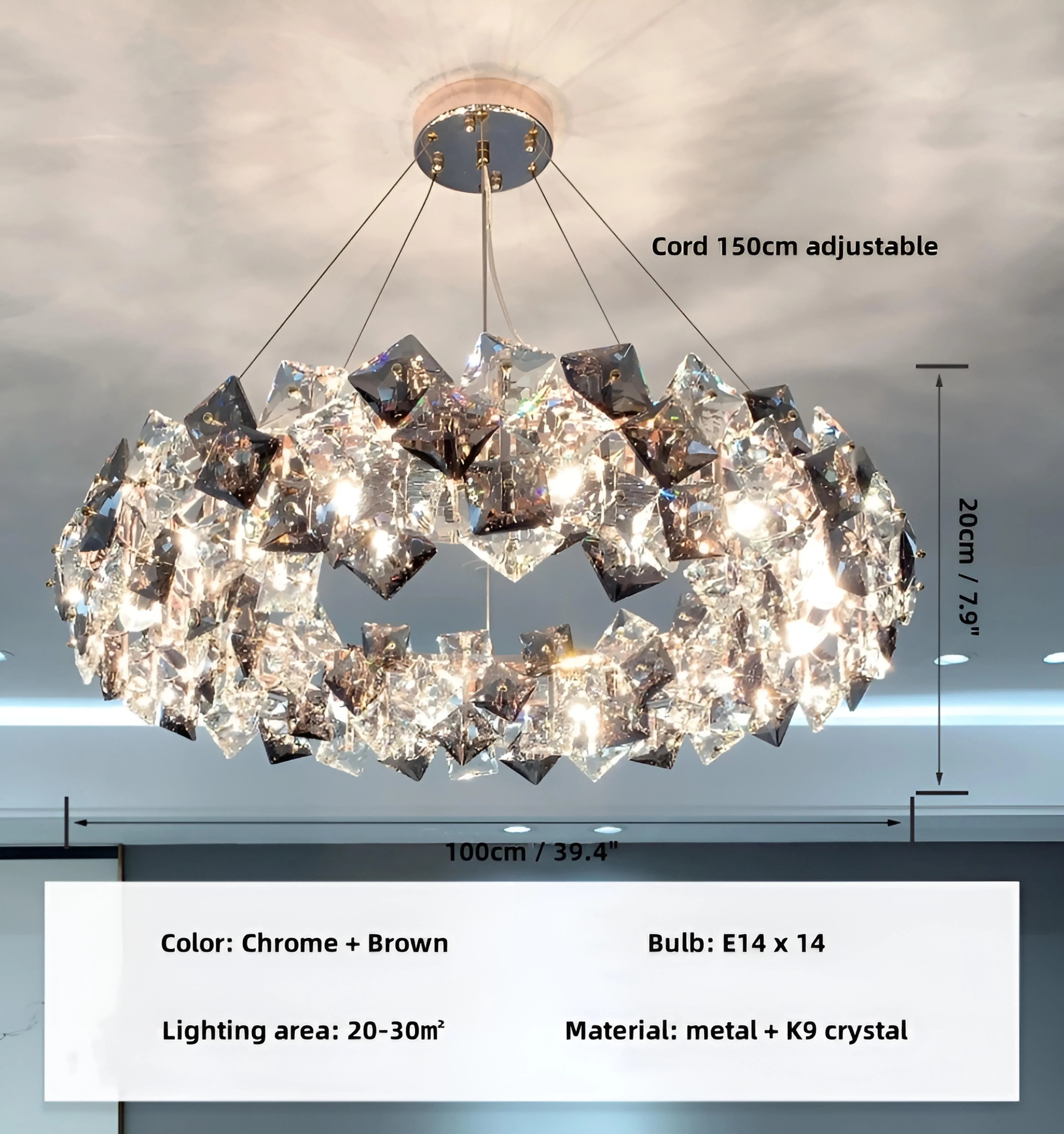 Jonas Scale Crystal Chandelier