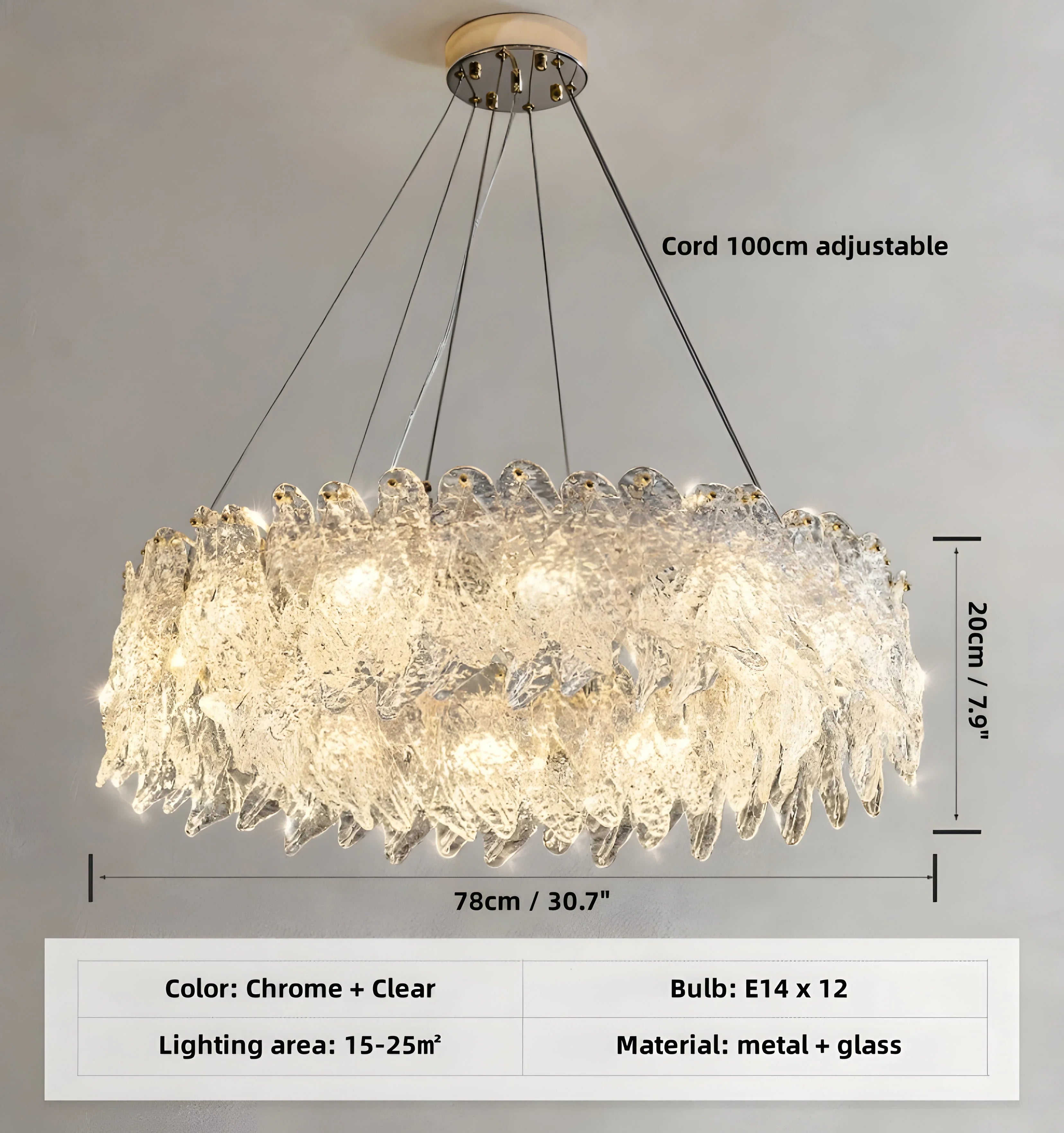 Leaf Vein Chandelier