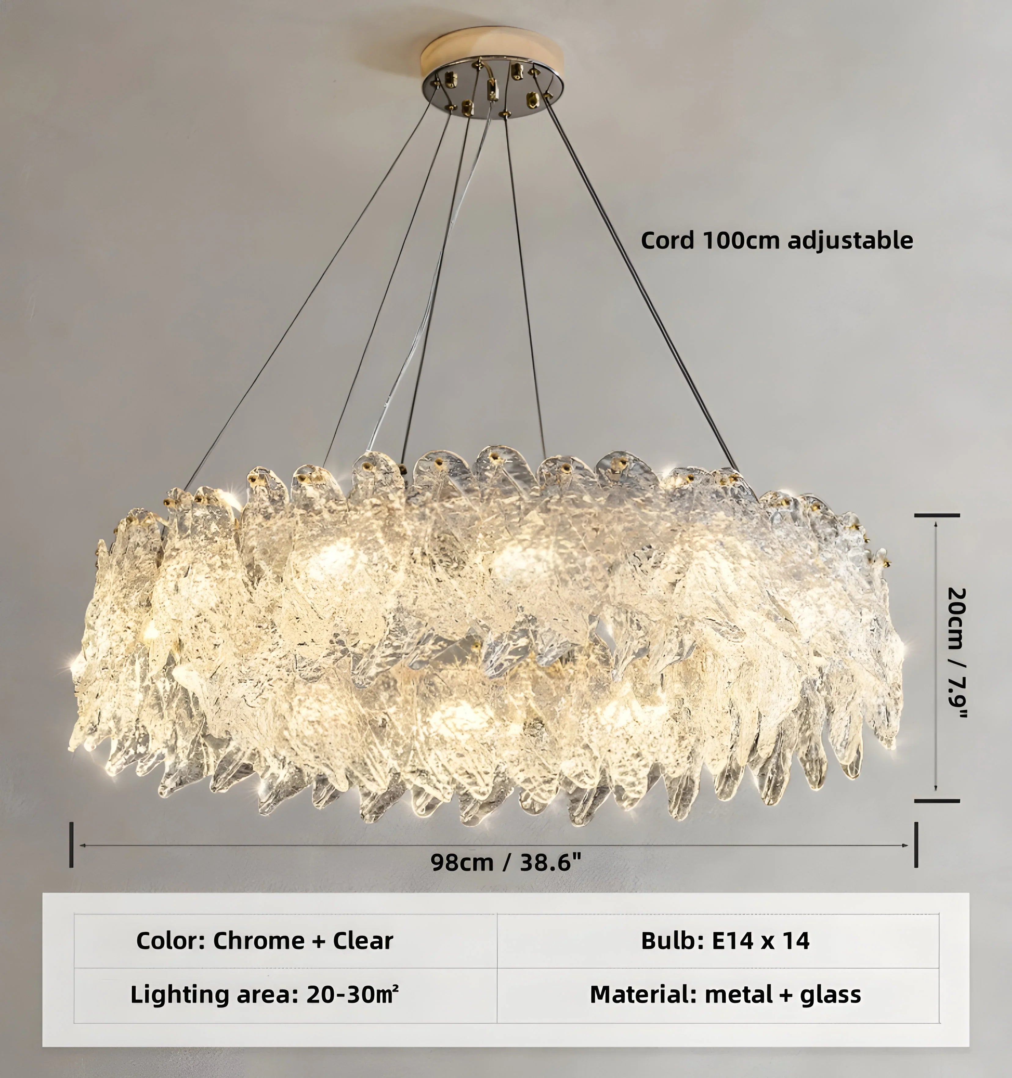 Leaf Vein Chandelier