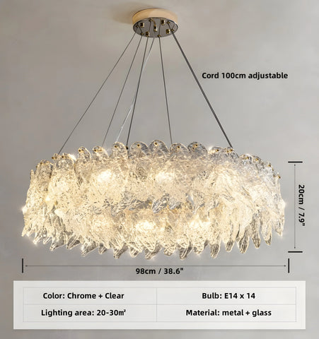 Leaf Vein Chandelier