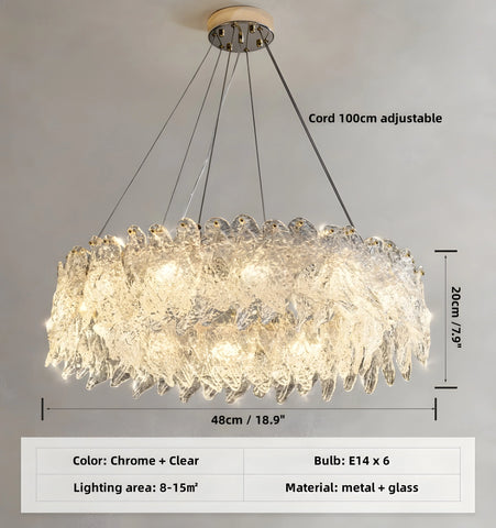 Leaf Vein Chandelier