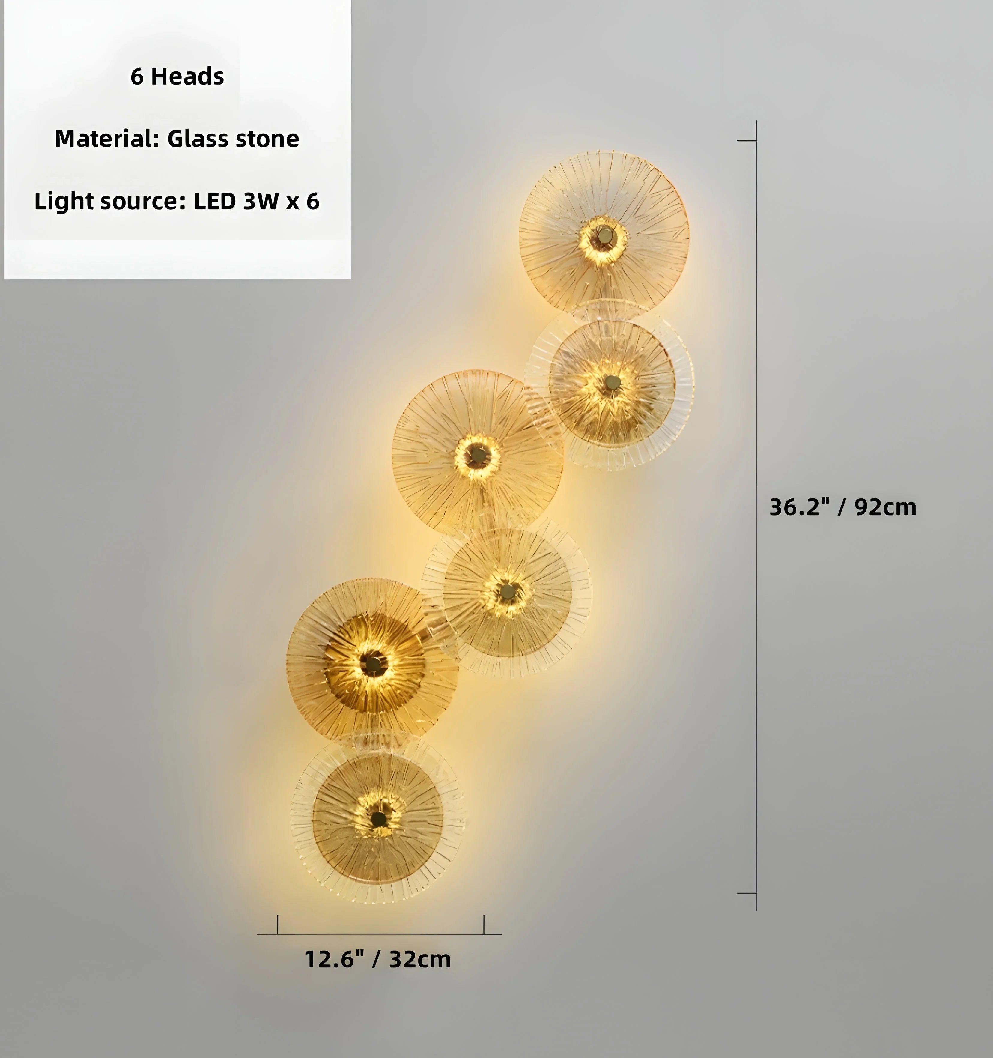 Lotus Leaf Glass Wall Lamp