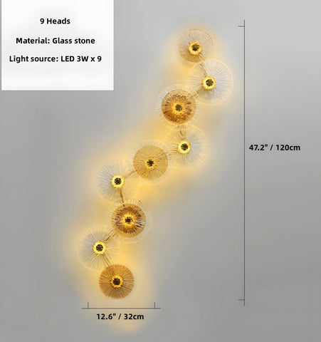 Lotus Leaf Glass Wall Lamp