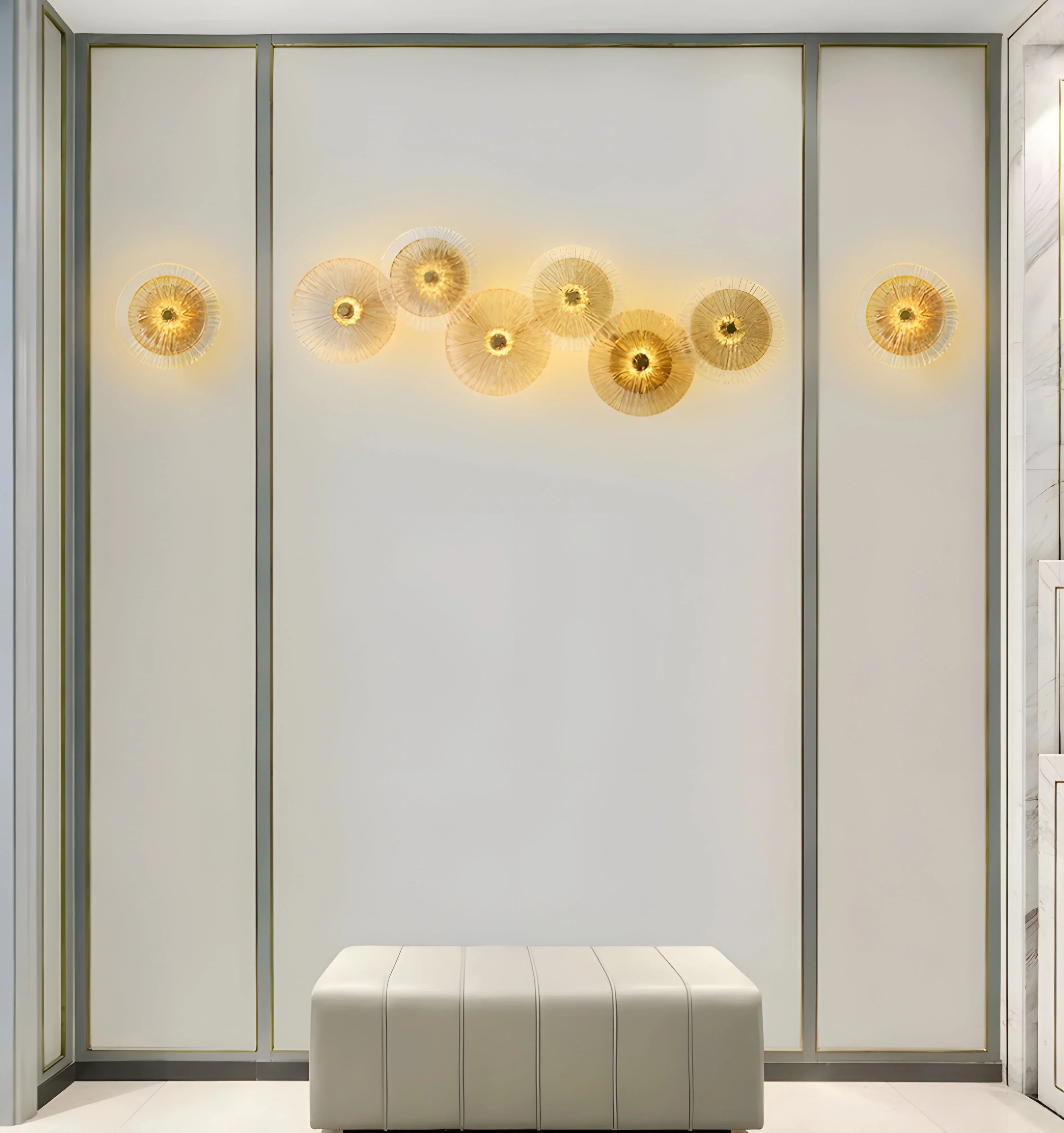 Lotus Leaf Glass Wall Lamp