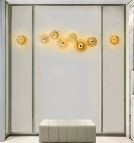 Lotus Leaf Glass Wall Lamp