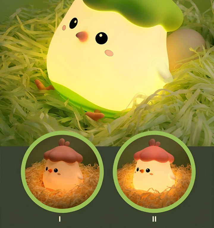 VEGETABLE CHICKEN NIGHT LIGHT - Brightness Adjustment