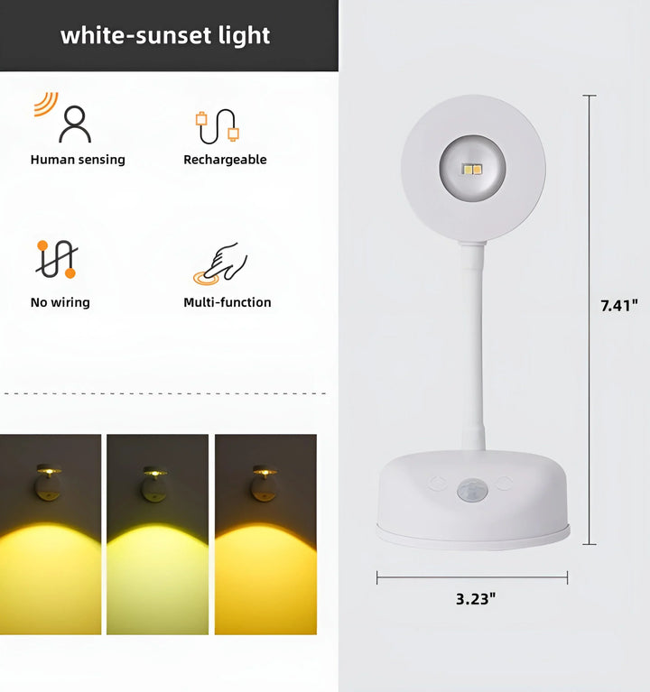 Motion Sensing Picture Light - White Sunset light