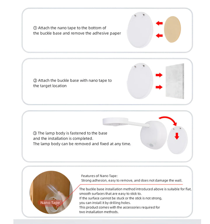 Motion Sensing Picture Light - Installation Steps