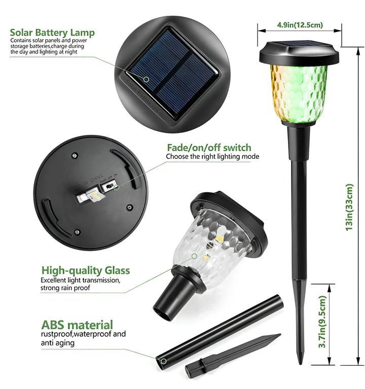 RAINBOW SOLAR LED PATH LIGHT - Detail Show