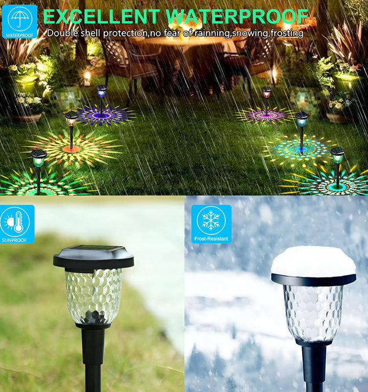 RAINBOW SOLAR LED PATH LIGHT - IP65 Waterproof