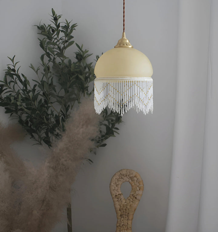 VINTAGE TASSEL PENDANT / WALL LAMP