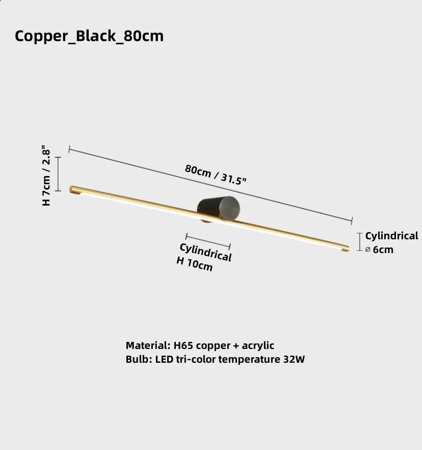 Scandinavian Geometric Vanity Light