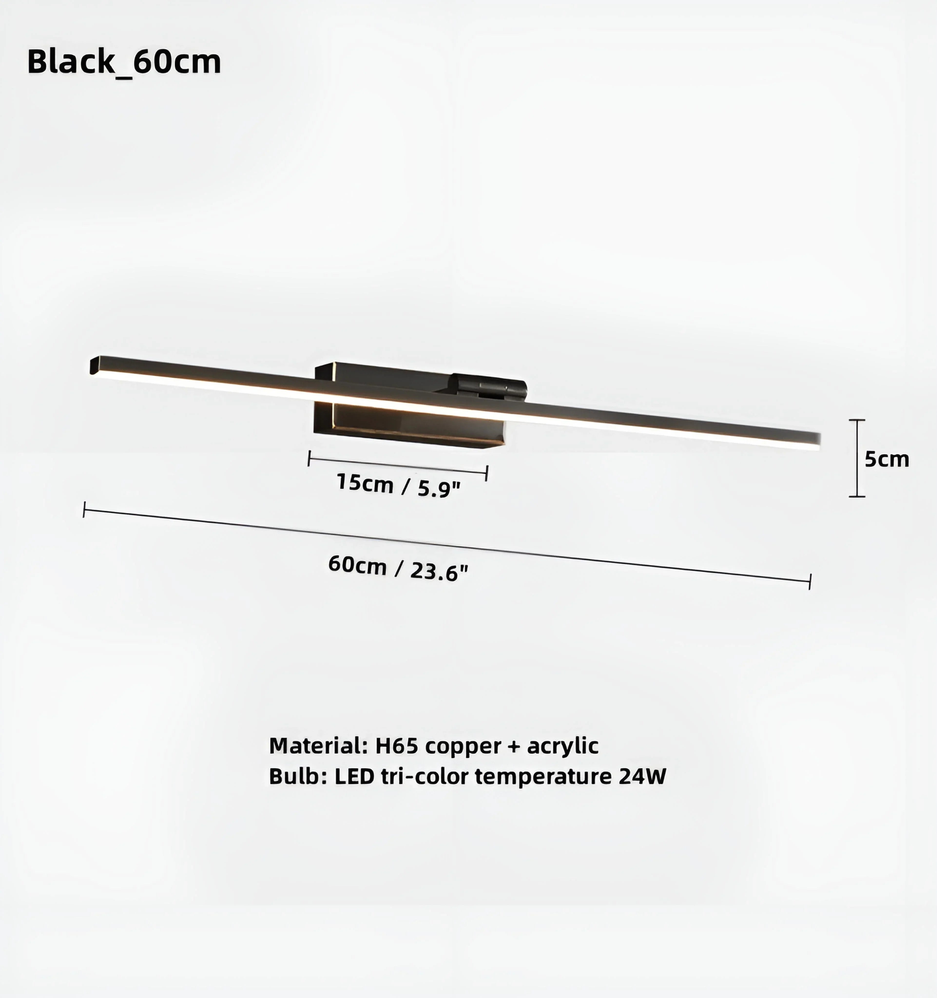 Scandinavian Minimalist Vanity Light