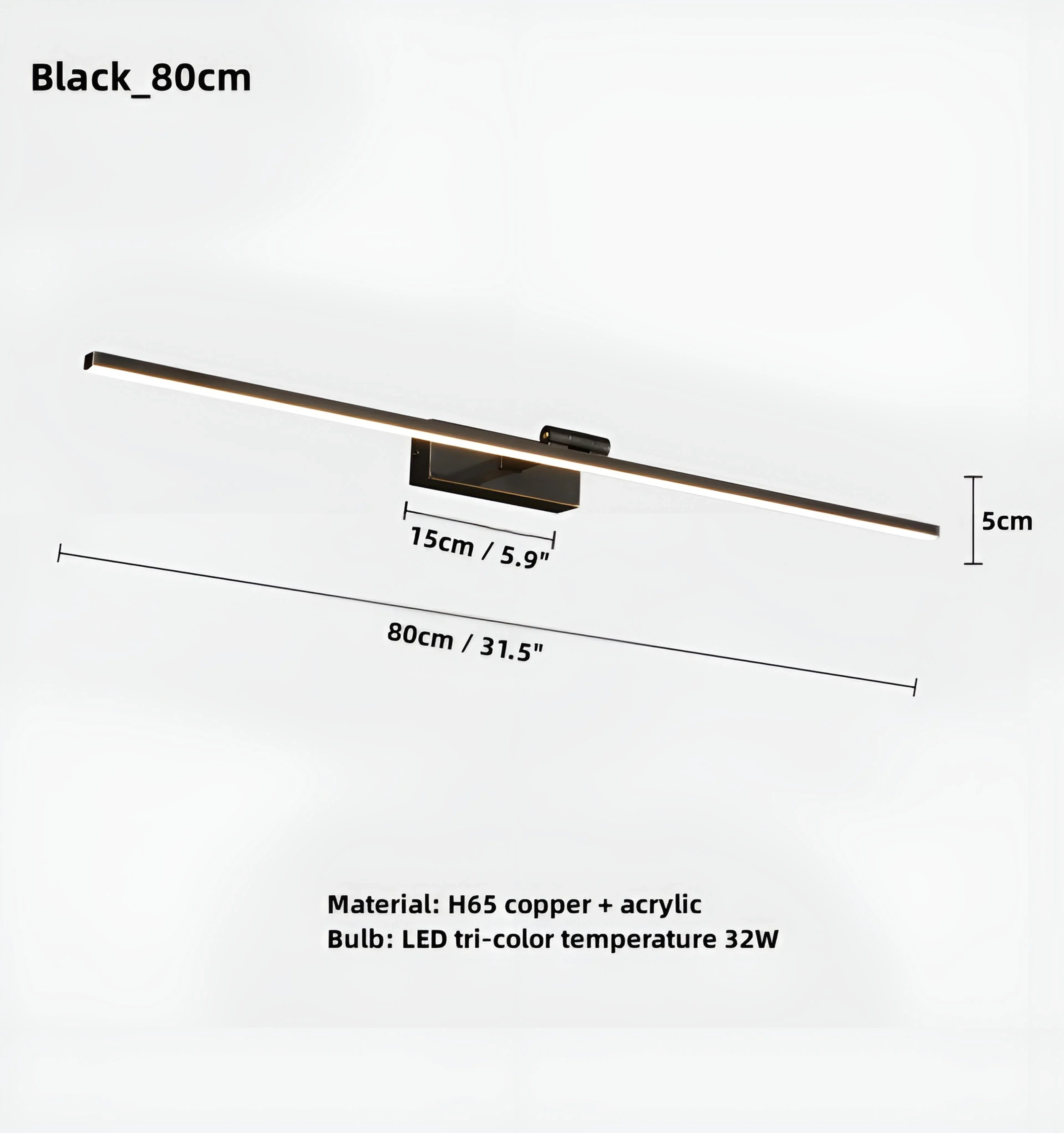 Scandinavian Minimalist Vanity Light