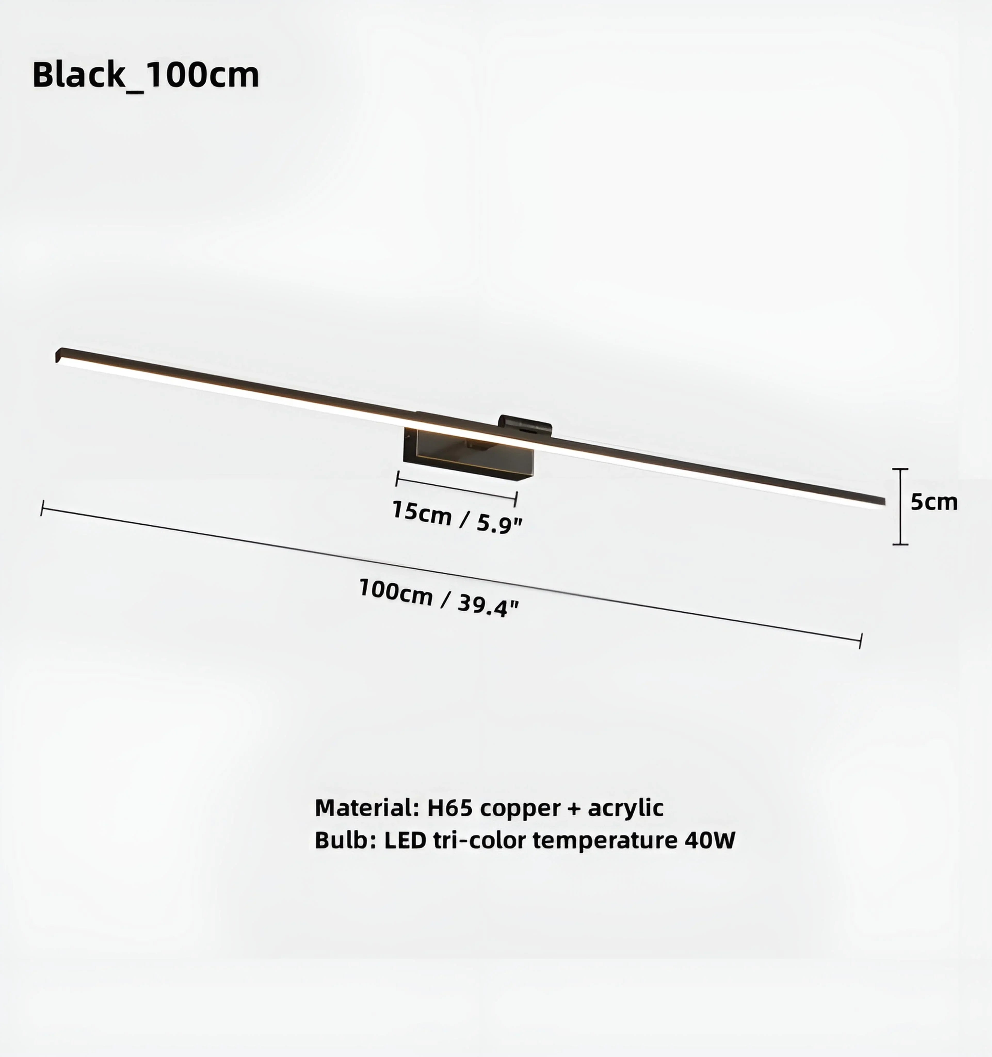 Scandinavian Minimalist Vanity Light