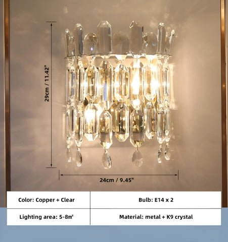 Serena Crystal Wall Lamp