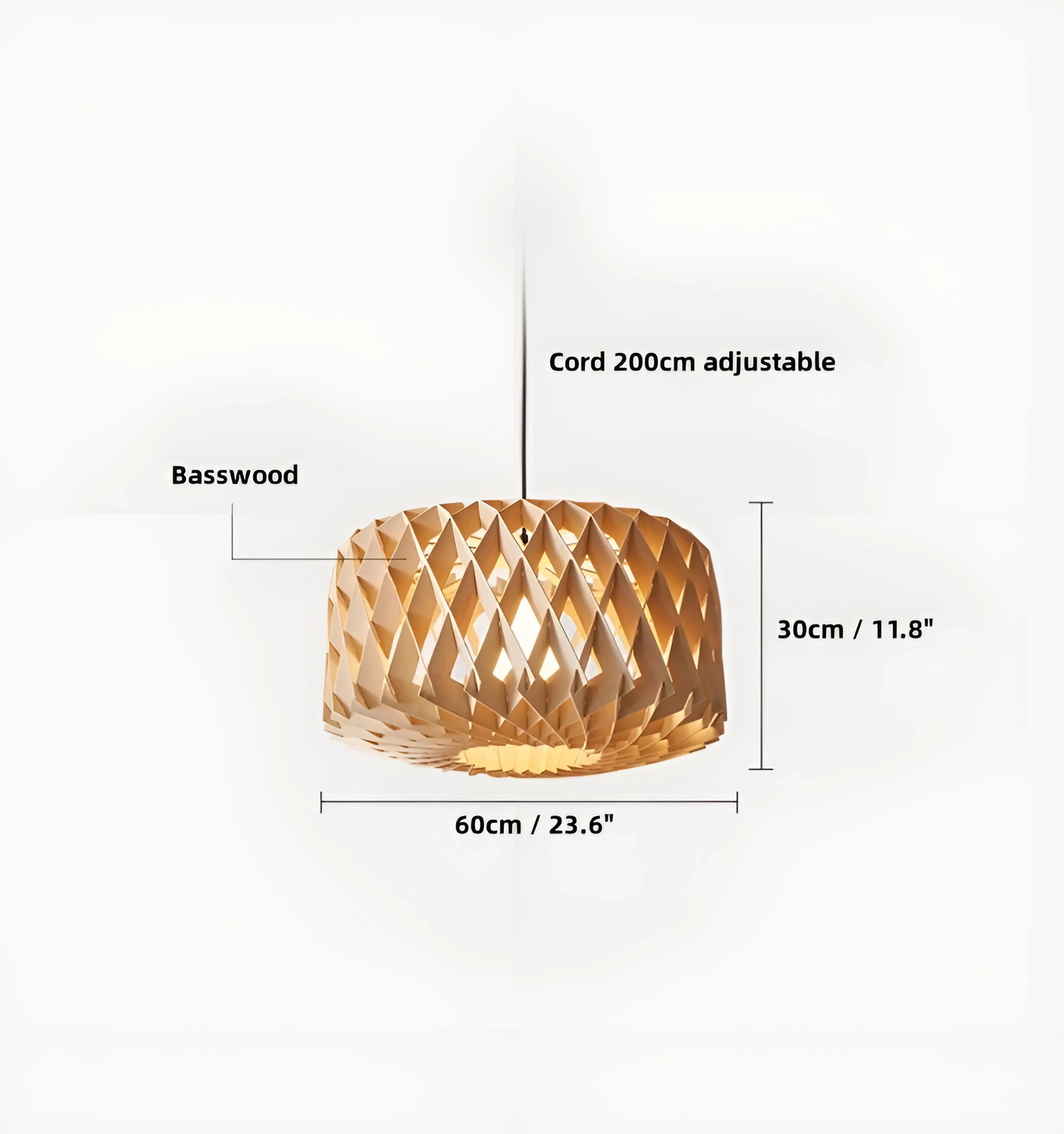 Soreluna Wood Pendant Light