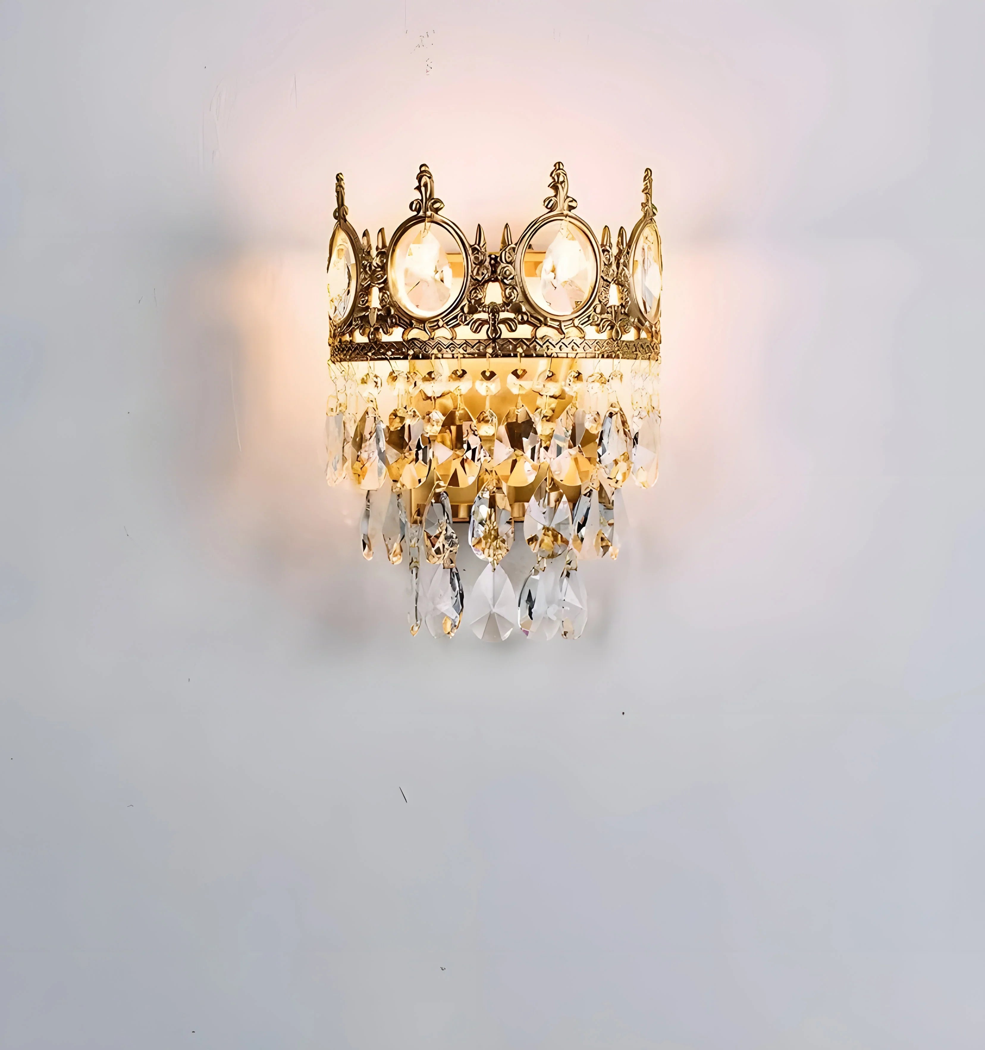 Vintage Royal Crystal Wall Lamp