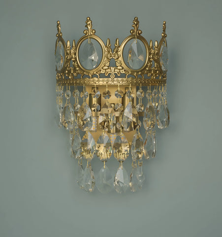 Vintage Royal Crystal Wall Lamp