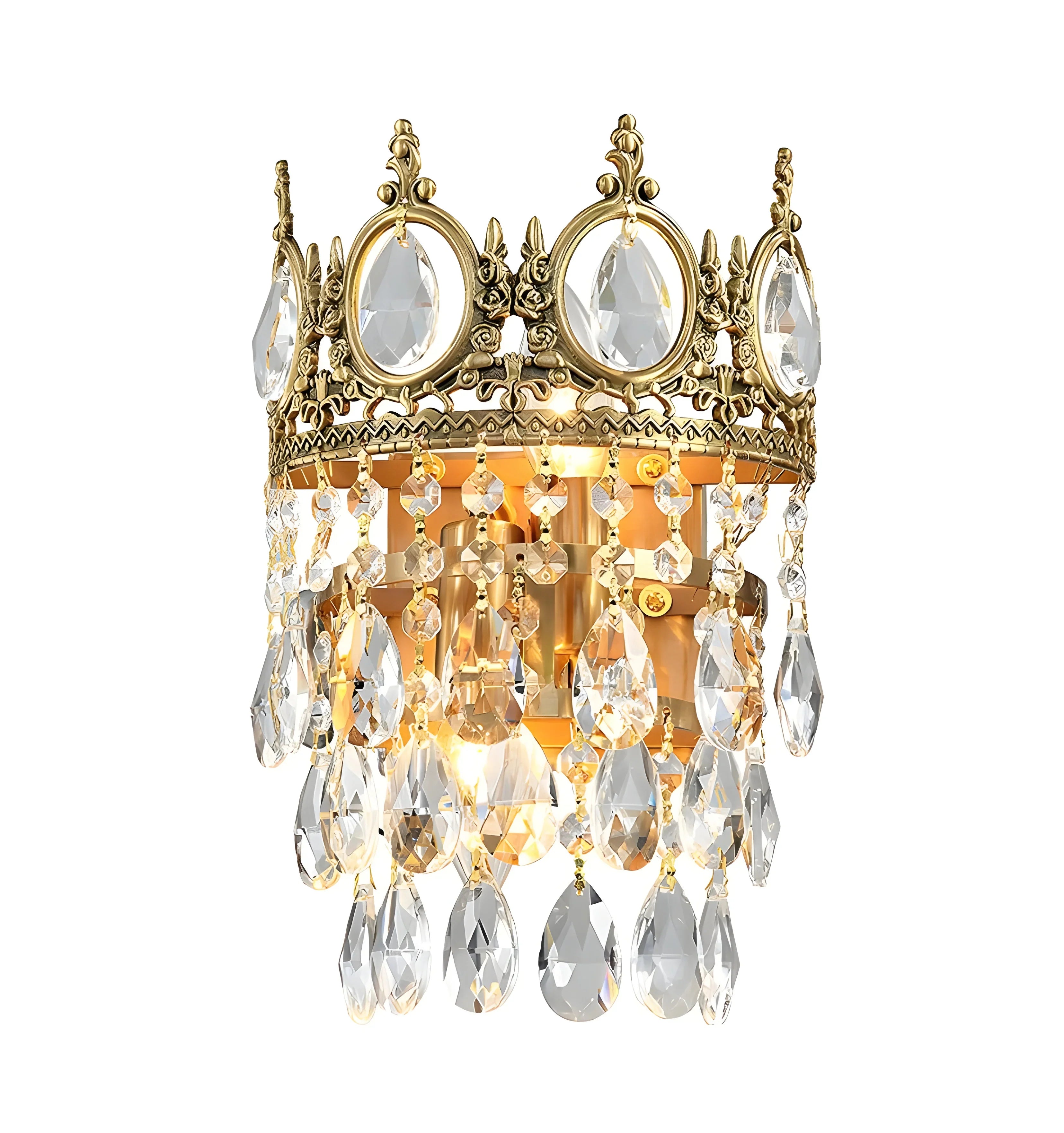 Vintage Royal Crystal Wall Lamp