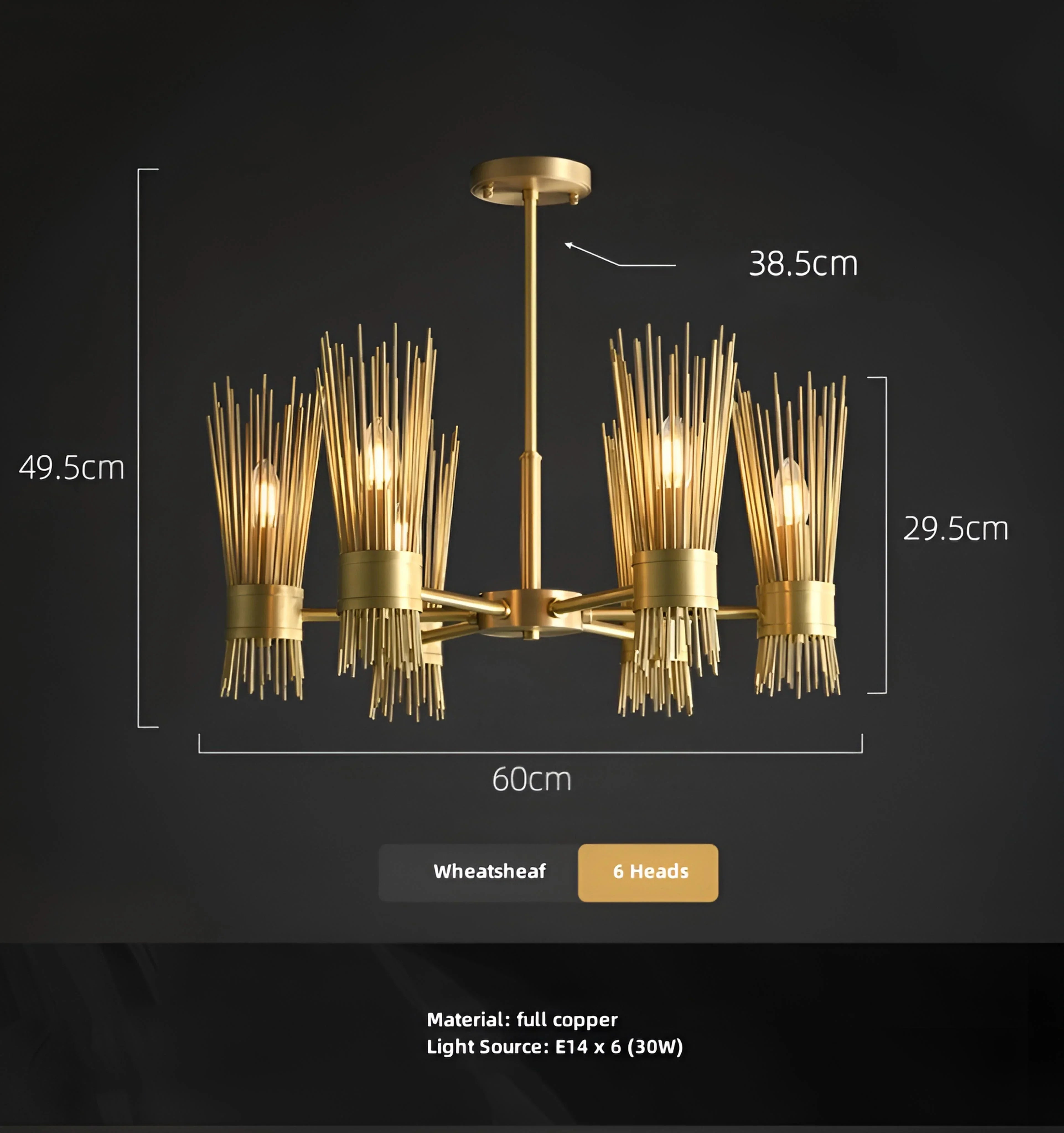 Wheatsheaf Chandelier