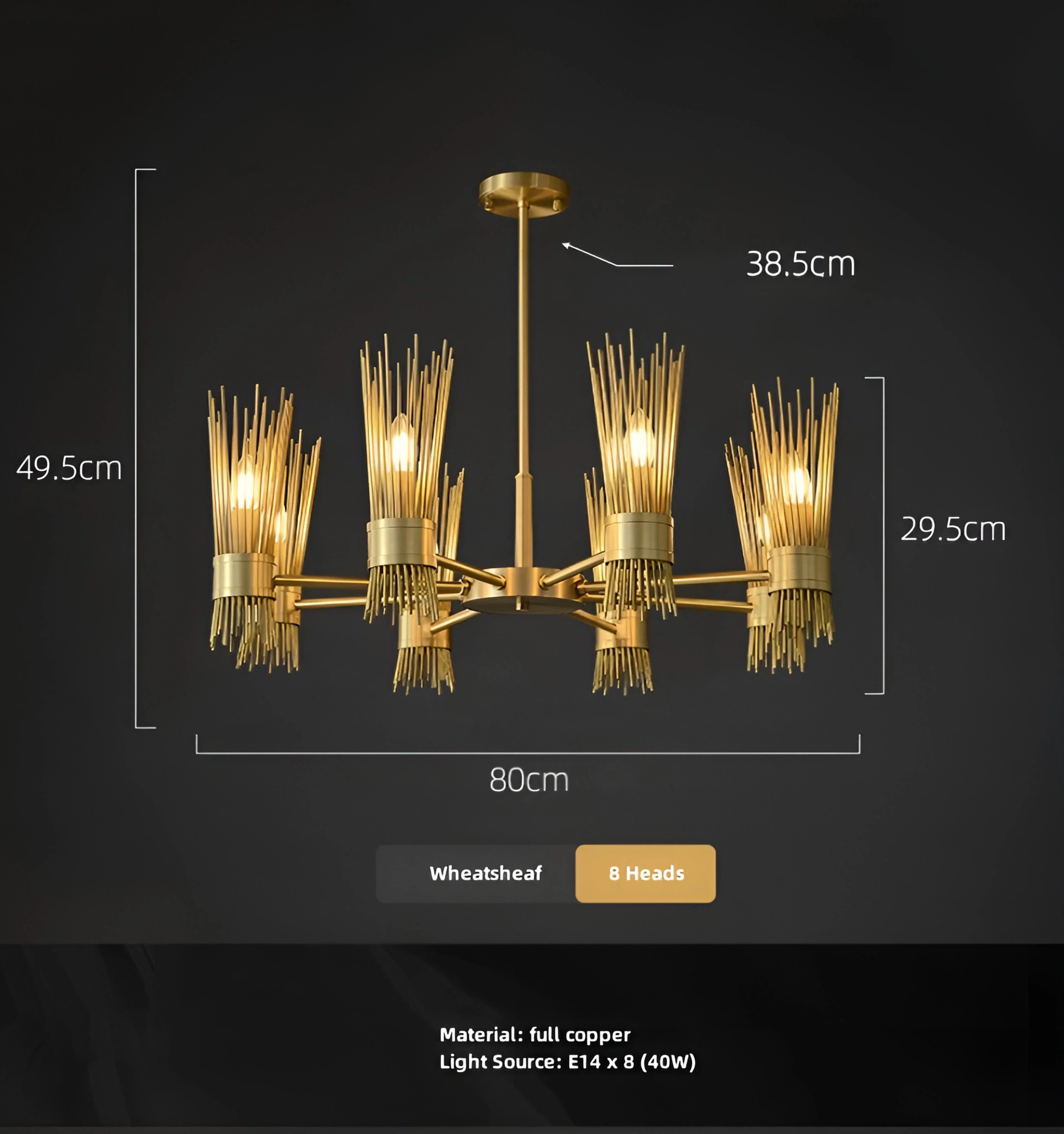 Wheatsheaf Chandelier