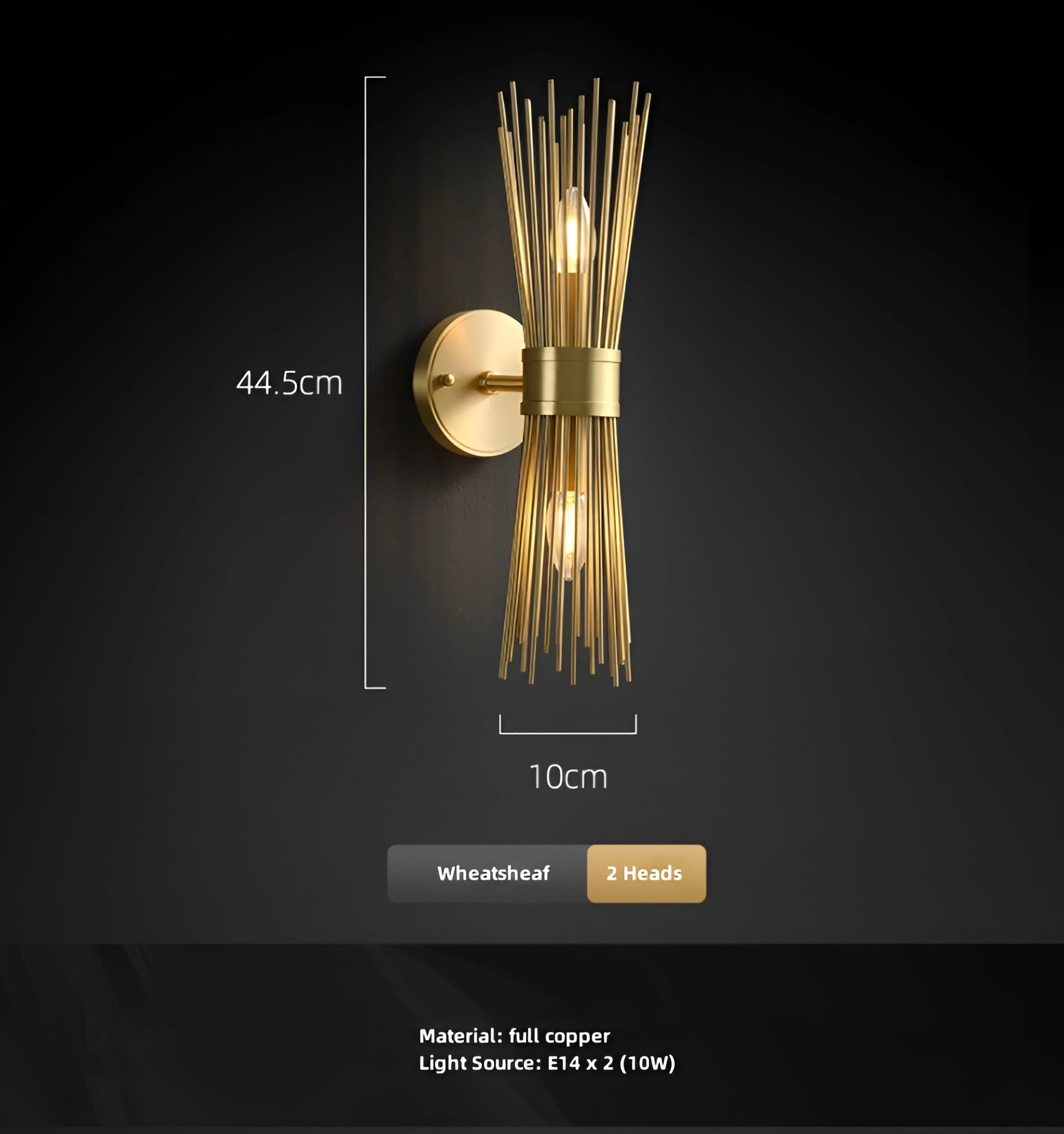 Wheatsheaf Wall Lamp