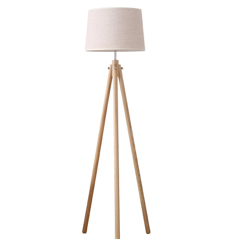 Wooden Tripod Floor Lamp