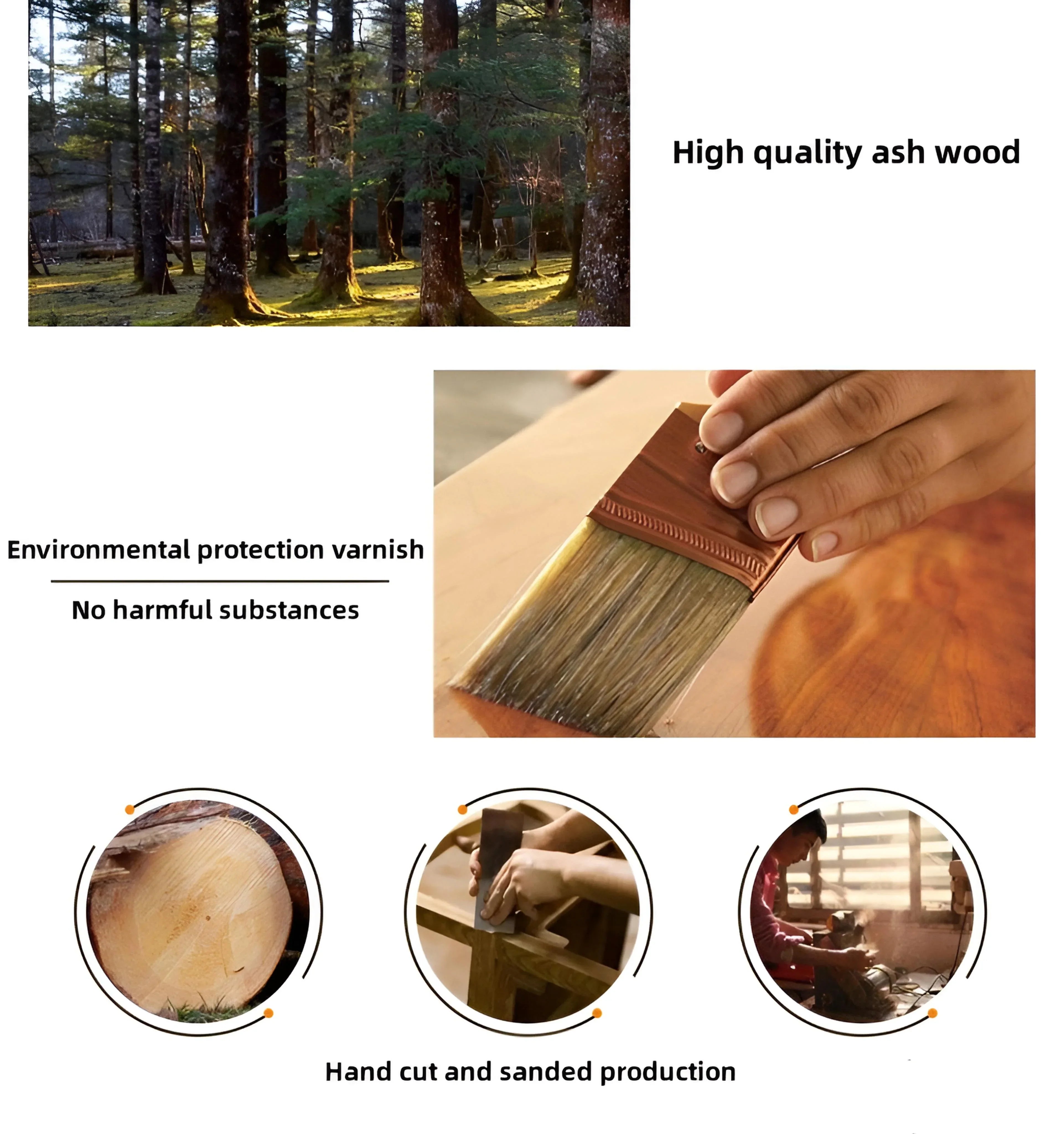 Wooden Tripod Floor Lamp